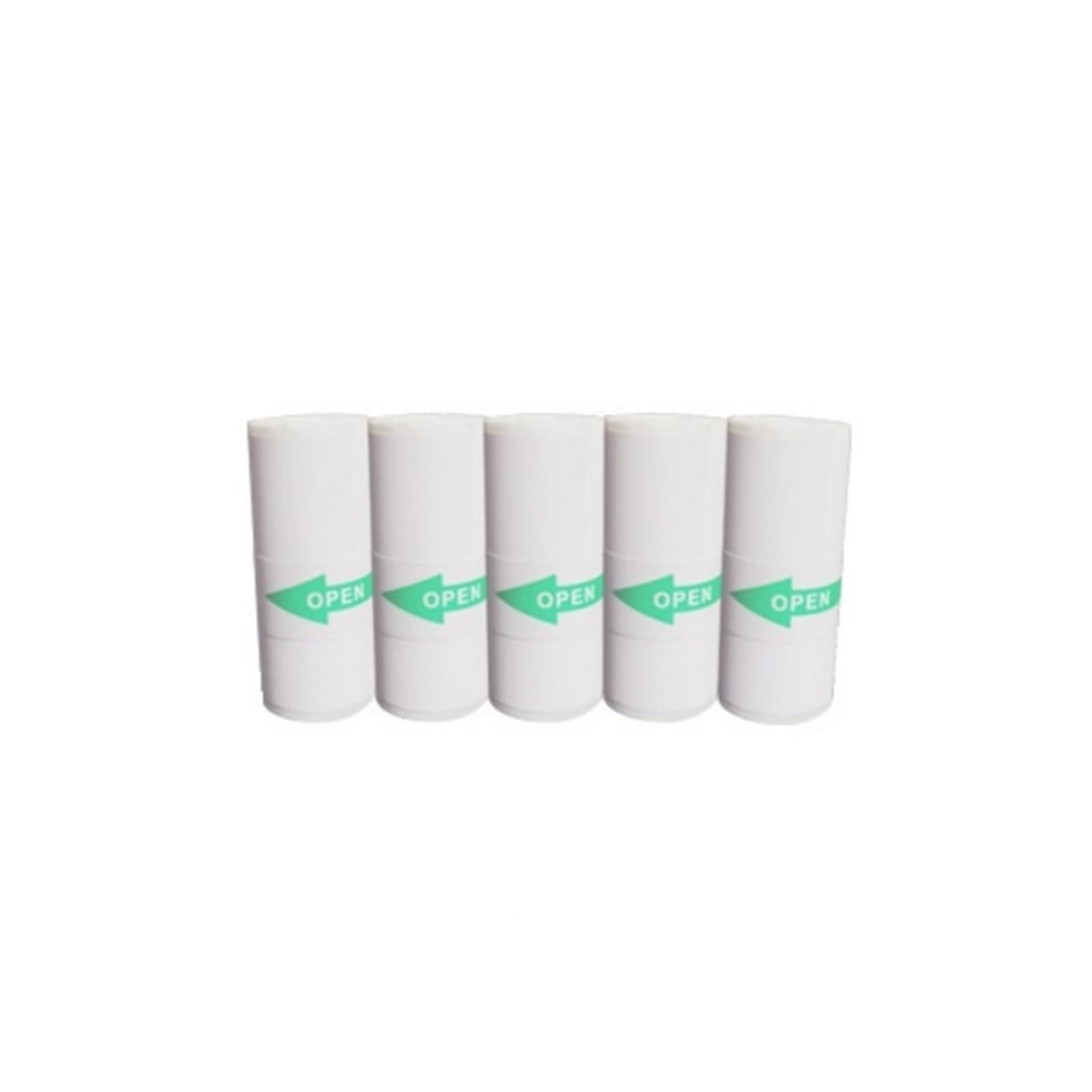 Rollo de papel adhesivo térmico, paquete 9 unidades, etiqueta autoadhesiva, 57x25mm, Bluetooth, sin tinta(5pcs Self-adhesive)