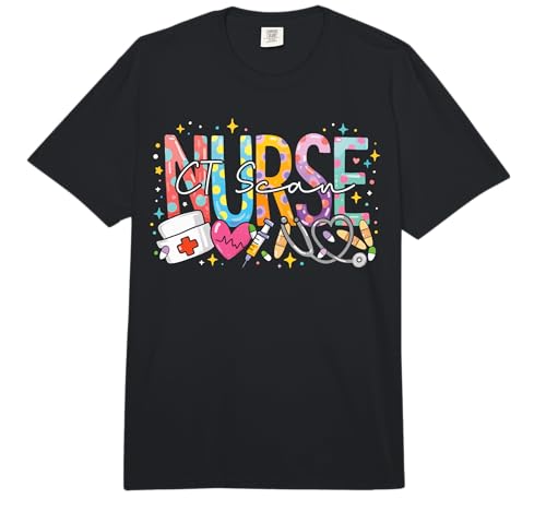 CT Scan Nurse Appreciation Week Nurse Day for Work Comfort Colors Adult Heavyweight T-Shirt