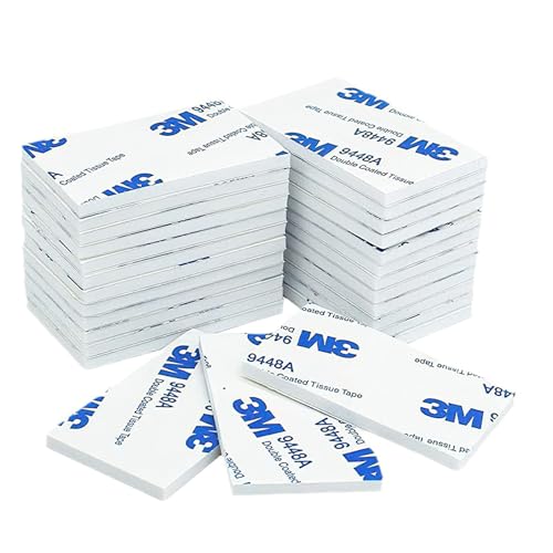 Cinta Doble Cara Extrafuerte, 40 Piezas de Almohadillas Adhesivas de Doble Cara Extra Fuerte, Almohadillas Adhesivas de Espuma de 3m, Almohadillas Adhesivas de 3m para Paredes, Coche (30 mm x 50 mm)