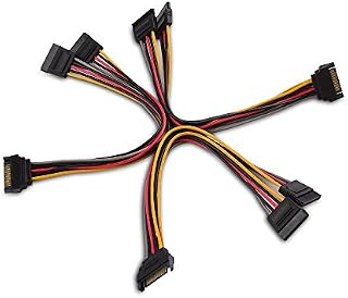 Cable Matters (3 Pack) 15 Pin SATA Power Y-Splitter Cable - 20cm