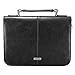 Classic Bible / Book Cover w/ "Faith" Badge (Large / Black)