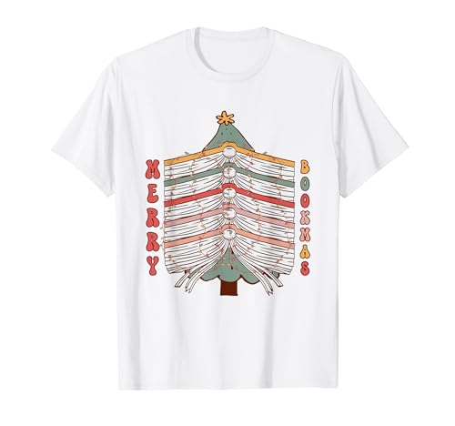 Merry Bookmas Christmas Tree Gnome Book Lovers Xmas 2023 Maglietta