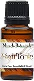 Miracle Botanicals Hair Tonic - 100% Pure Essential Oil Hair and Scalp Elixir - 15ml or 30ml/1oz. Sizes - Therapeutic Grade - 15ml