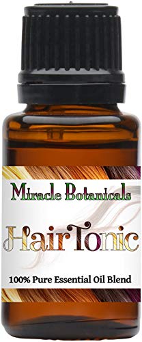 Miracle Botanicals Hair Tonic - 100% Pure Essential Oil Hair and Scalp Elixir - 15ml or 30ml/1oz. Sizes - Therapeutic Grade - 15ml
