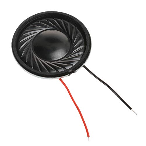 YXQ 2W 8 Ohm Micro Internal Speaker Magnet Loudspeaker 28mm Dia Round Metal Shell Wire DIY Slim PC Laptop(4Pcs) - Thumbnail 3