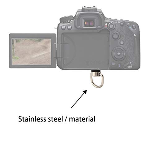 Xinjue Camera Neck Strap Wrist Strap Screw, D-Ring 1/4 Thread (Stainless Steel), Camera Neck Strap Screw, Mounting Neck Strap, Used For Canon Fuji Sony Slr Cameras, Etc. (2) #TOP4