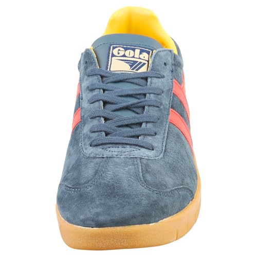 Image of Gola Men's Hurricane Suede Navy /Red /Sun /Gum 11 M