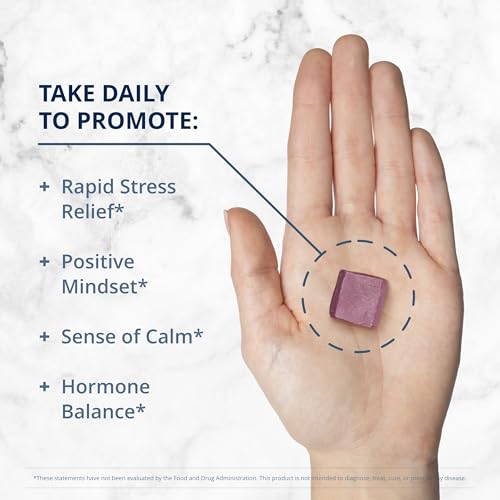 Metagenics HerWellness Rapid Stress Relief + Estrovera - Women's Stress Support Supplement with Saffron, L-Theanine & Vitamin B6 - Mixed Berry Flavor, 30 Soft Chews + Women's Health Supplement for Per - Image 6