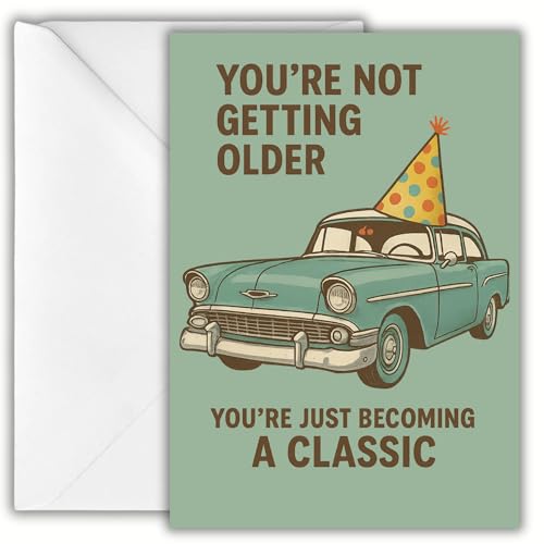 Funny Birthday Card for Older Adults Hilarious Happy Birthday Card for Him or Her For Senior Parent Friend Coworker Aging Humor Gag Gift Idea for Men or Women