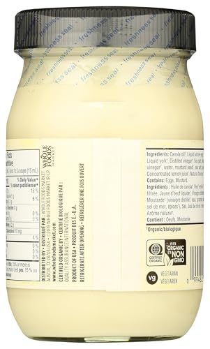 365 by Whole Foods Market, Organic Mayonnaise, 16 Fl Oz - Thumbnail 3
