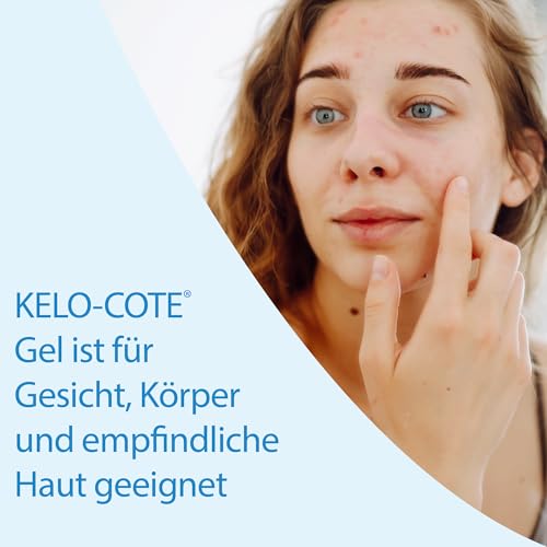 KELO-COTE Silikon-Narben-Gel 6g für chirurgische Narben, erhabene, wulstige Narben wie hypertrophe Narben und Keloide, Verbrennungen, Verletzungen, Kaiserschnitt