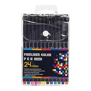 Hkfgdjdl Bunte Gelstifte, 24 Farben, 0.4mm Fineliner