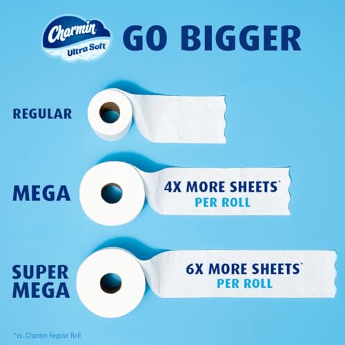 Charmin Ultra Soft Toilet Paper 12 Mega XL Rolls, 336 Sheets Per Roll (Packaging May Vary) - 9