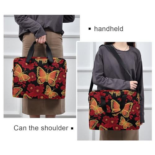 Bolso Maletín para Portátil con Estampado Cherry Blossom 15.6 in miniatura 2