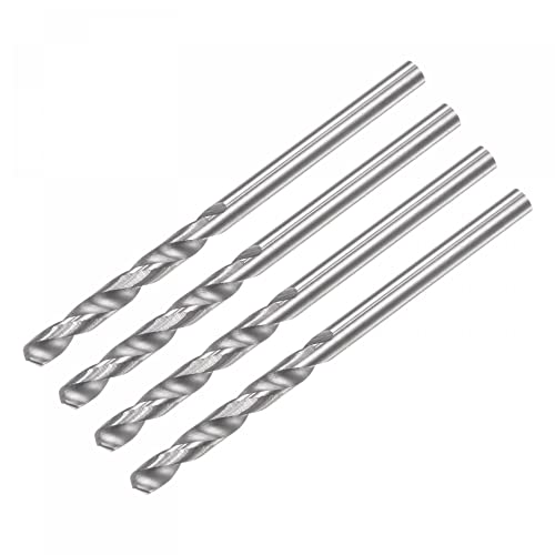 Image of sourcing map Solid Carbide Drill Bits, 2.4mm C2/K20 Tungsten Carbide Jobber Drill Bits Straight Shank Drilling Tool for Stainless Steel Aluminum Iron Metal Plastic 4pcs