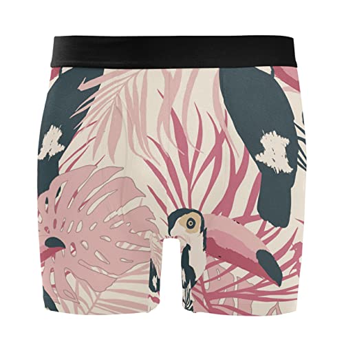 Calzoncillos bóxer para hombre Vnurnrn con estampado de hoja de palma pack de 2 de ropa interior