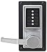 Simplex - LLP101026D Kaba LP1000 Series Metal Mechanical Pushbutton Exit Trim Lock with Lever, Combination Entry Only, No Key Override, Satin Chrome Finish, Left Hand