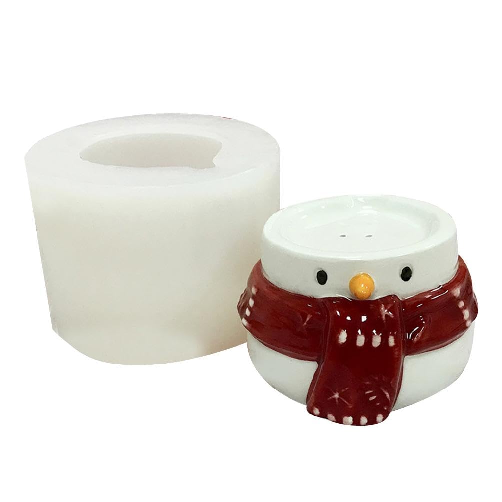 Moule à gâteau 3D bonhomme de neige en silicone haute netteté géométrique