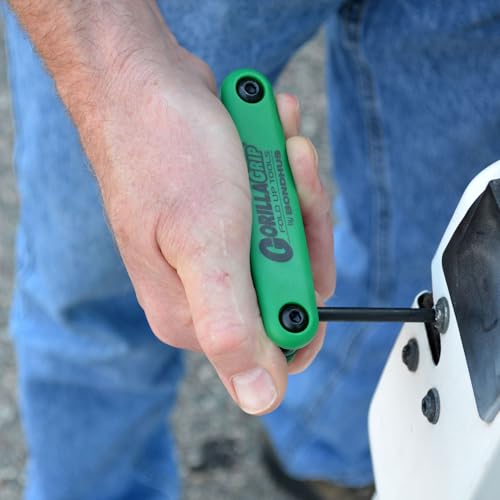 Image of Bondhus 12632 GorillaGrip, Set of 8 Star Fold-up Keys, sizes T6-T25
