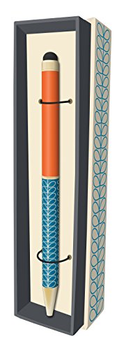 Orla Kiely Linear Stem Marine Ballpoint Pen with Stylus Tip