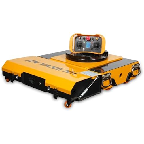 Electric Machinery Skates Dolly, 360° Mobile Mechanical Transporters, Machine Skates Dolly with 2pcs Straight Auxiliary Wheels Skates (50t - with a Pair of Auxiliary Wheels)