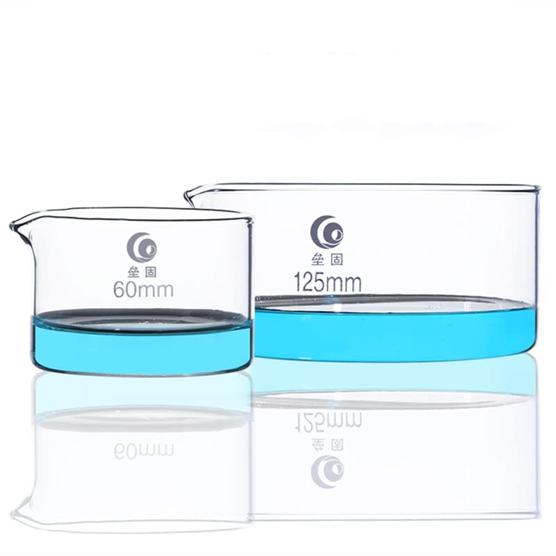 Plato de cristalización de Vidrio de borosilicato Alto, Plato Circular, Plato de Laboratorio, Resistencia a Altas temperaturas, 1 ud. (Size : 200mm)