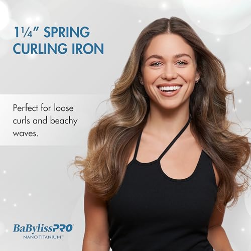 Professional Spring Curling Iron for All Hair Types