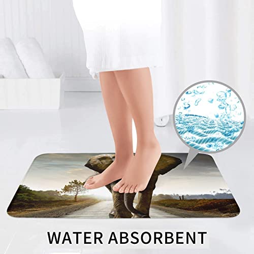 3D Elefant Badematte Set 3 Stück Badezimmer Anti-Rutsch Teppich Set für Badezimmer Küche Schlafzimmer – Bild 7