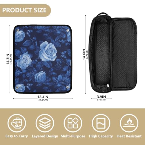 Estuche de viaje 2 en 1 para plancha y rizador de cabello miniatura 4