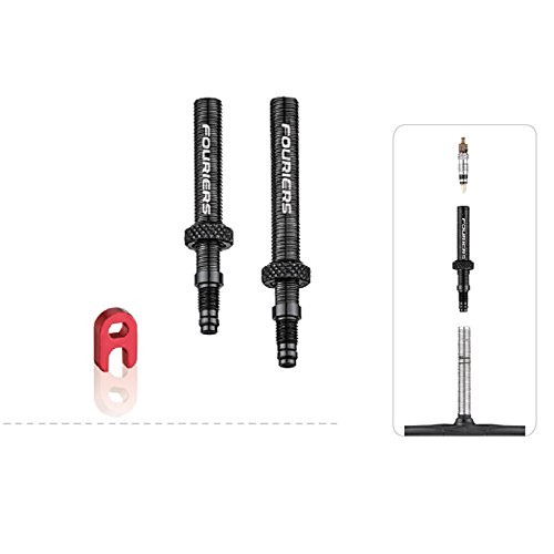 Fouriers Tubeless Presta Valve Extender Kit Extension With Core Nut (Pack Of 2) (60Mm) #TOP3