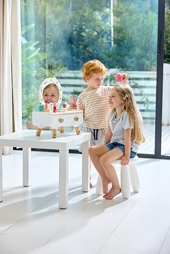 Tocador Hape My Stylish Dressing Table para organizar juguetes de belleza sin plástico 5