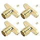 Create idea SMA-KFD4 2-Loch-RF-Koaxialstecker für Antenne, Rundfunk, 12,7 x 2,6 x 4,2 mm, 50 Ohm, 4 Stück
