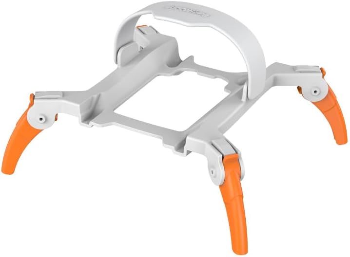 Durvient.com® Hot New Foldable Spider Landing Gear for DJI Mini 3 M3 [NOT for Mini 3 Pro] Leg Extension (Grey + Orange)