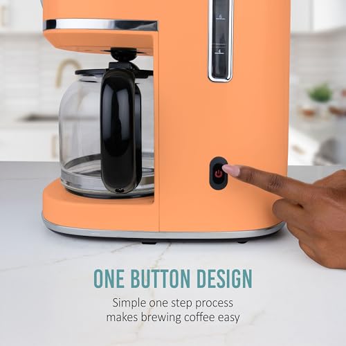 Nostalgia Retro Orange Coffee Maker