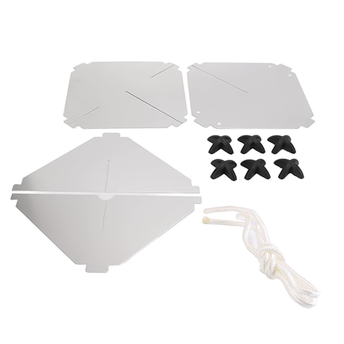 Marine Oktaeder-Radarreflektor 12x12 Zoll für Segelboote Motorboote Oktaeder-Radarreflektor aus Aluminium für verbesserte Sichtbarkeit