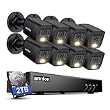 ANNKE 16CH 3K Lite FHD AI Surveillance Security Camera System with 2TB Hard Drive and 8X 2MP Outdoor Weatherproof CCTV Cameras with Smart Dual Light, Human Vehicle Detection, Color Night Vision