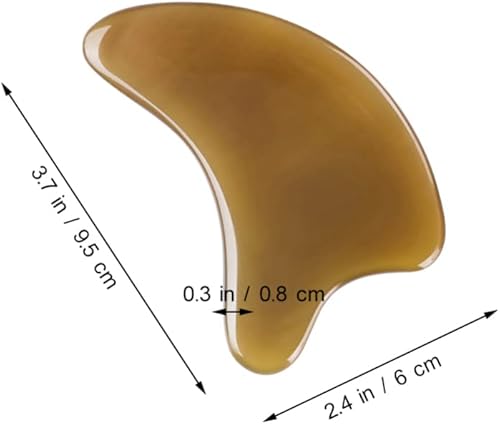 Miniatura 2 de SUPVOX Gua Sha - Herramienta de masaje para raspar bocinas de búfalo y gua, herramienta de masaje para acupuntura, herramientas de rascador chino de