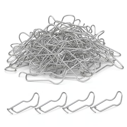 80 Piezas Clips de Enrejado de Acero Inoxidable Clips de Jardín 11 y 11 Soporte de Plantas para Invernadero de Jardín, Hebillas de Conexión de Liberación Rápida para Conectores de Caña de Bambú,