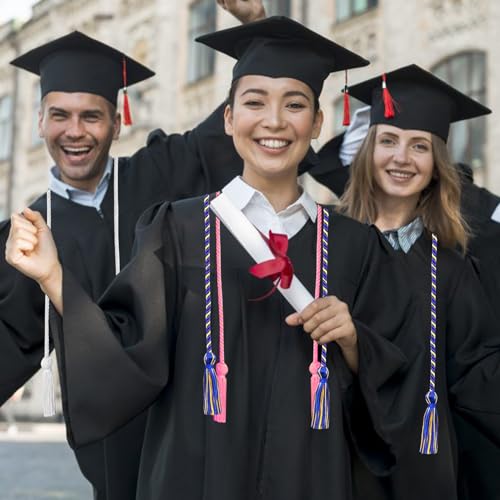 Image of Graduation Honor Cords Royal Blue and Gold Graduation Cords, 67 inch Long for Graduation Students
