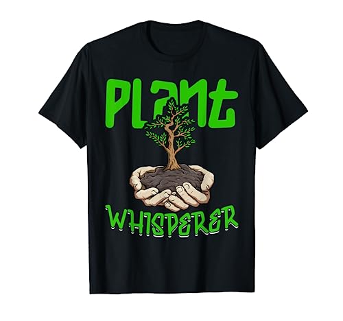 Plant Whisperer T Shirt Piantare Fiori Hobby Gardener Regalo Maglietta