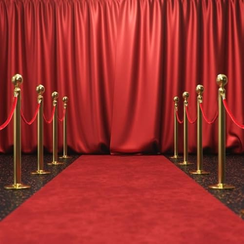 Cordoncini di sicurezza in velluto rosso di alta qualità con estremità a scatto, 100 cm, per eventi, cinema, aperture, hotel, feste, controllo delle code e gestione della folla.