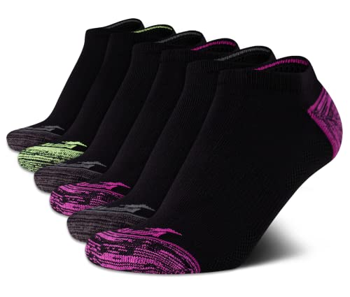 Image of Avia Womens Low Cut Socks - 6 Pack Cushioned Performance Stretch Moisture Wicking Athletic No Show Socks for Women (4-12)