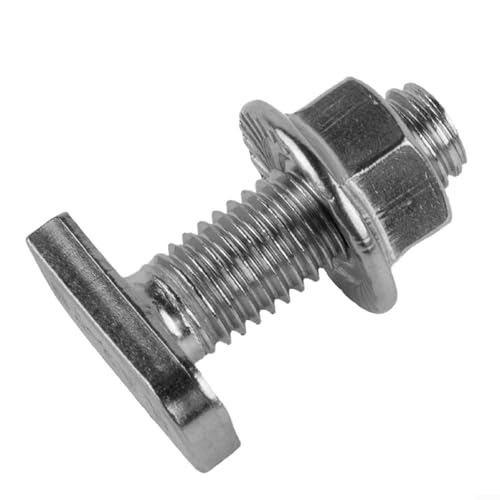 M8 Hammer Head Screw and Flange Nut, 20 Piece Set, Construction in 304 Stainless Steel (M8*45)