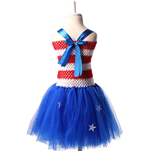 Hhseyewell Toddler Kids Girls Fourth Of July Independent Day Costume Girls Historical Party Tulle Dress Princess Outfits Toddler #TOP2