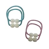 AMPLIA GAMA DE APLICACIONES: Este accesorio de cortina de ventana de perlas simple pero versátil presenta una apariencia moderna y atractiva que es adecuada para sala de estar, dormitorio, cocina, comedor, baño, puerta francesa, oficinas o estudios.