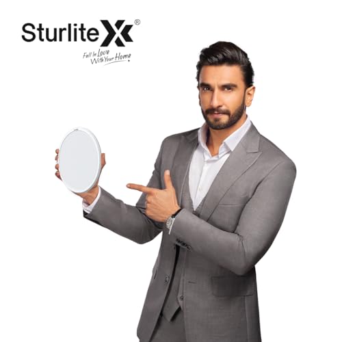 Image of Sturlite Dex 12W Square LED Downlight|Cool White Color Temperature (6.5k)|Cut-Out 4 Inch|1200 Lumens Recessed Panel & Surge Protection Ceiling Light for Multiple Usage - (Pack of 12)