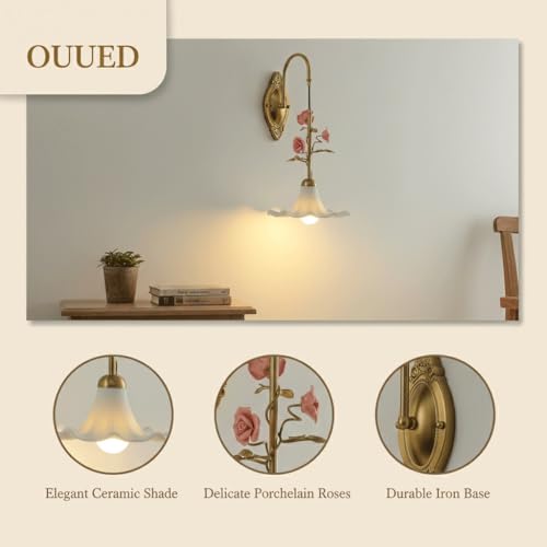 Aplique de pared vintage E27 para iluminar rincones oscuros con elegancia 4