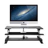 ✔ 【office Oficina cómoda】: El escritorio de la computadora tiene un diseño ergonómico, sentado y de pie con libertad, lo que puede promover una mejor postura y reducir el riesgo de dolor de espalda y hombro causado por la postura sentada durante mucho tiempo, para que pueda sentarse sentado. . Cambia perfectamente entre estar de pie y estar de pie.