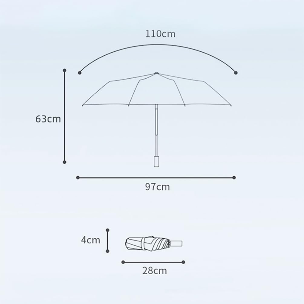 Parasol przeciwsłoneczny Ochrona UV Kot Wzór 3D Kompaktowy Powierzchnia UPF 50 SPF 50 Składane parasole Parasol dla kobiet