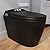 Givingtree Black Fully Functional Smart Toilet, Auto On/Off Lid Mode, Auto Flush Dual Clean Smart Toilet with Special Motion Drying